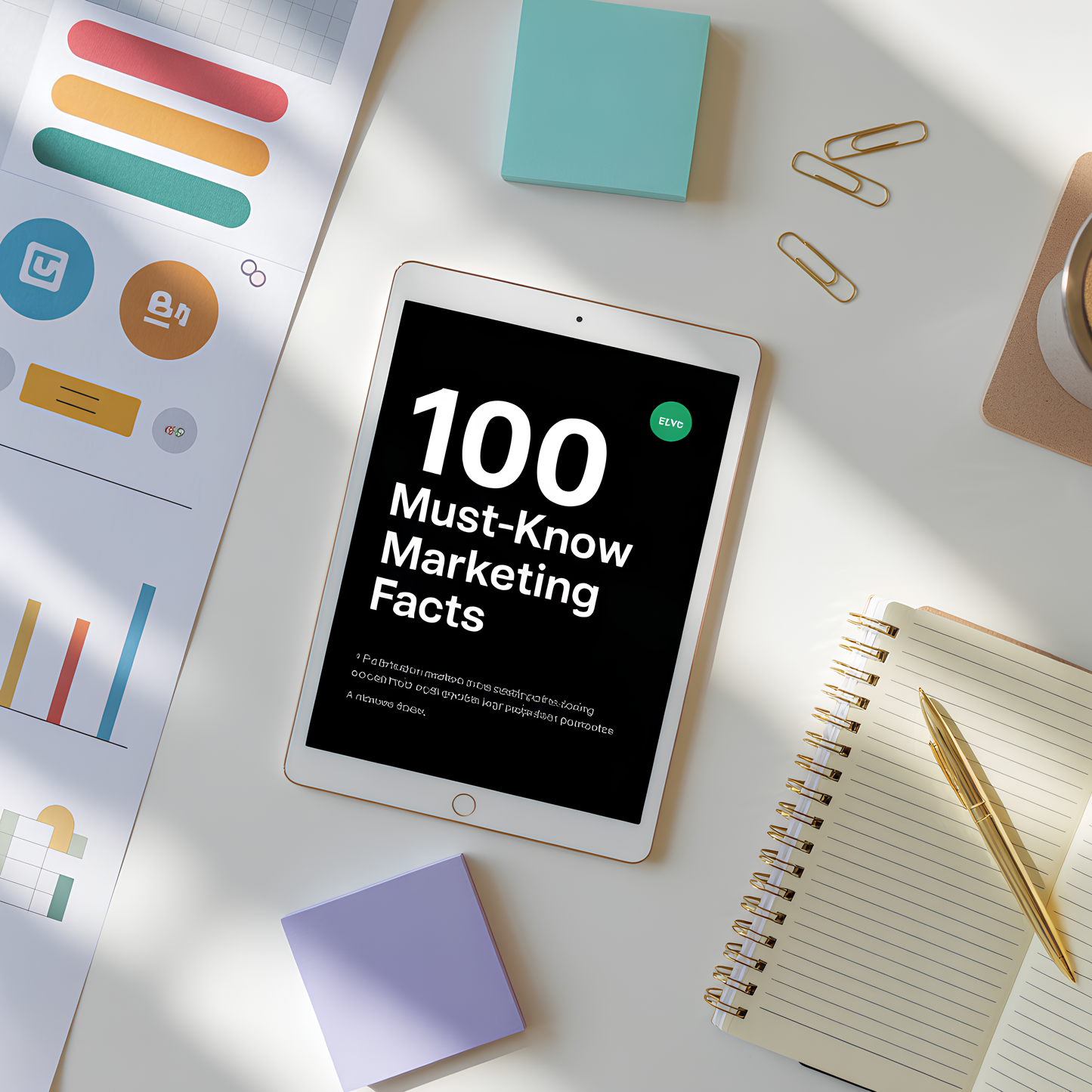 100 Must-Know Marketing Facts – Editable Canva PLR eBook for Content Creators & Coaches